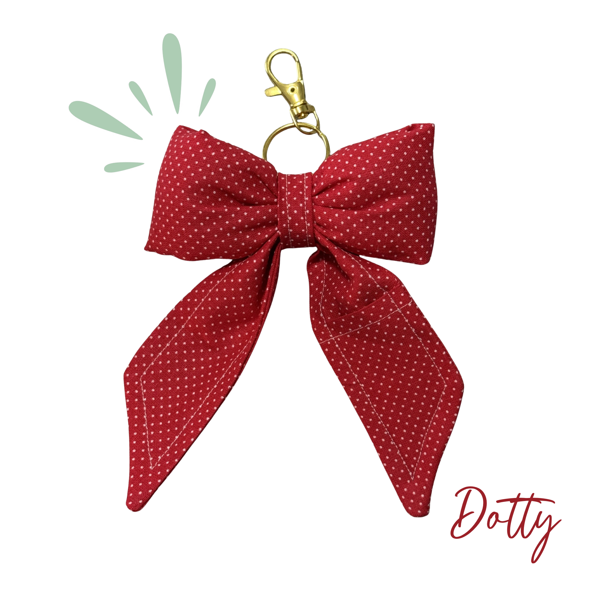 Bow Keychain with Chapstick Pocket