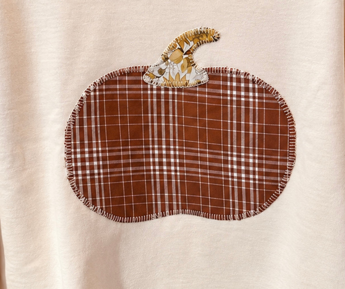 Plaid Pumpkin Crewneck